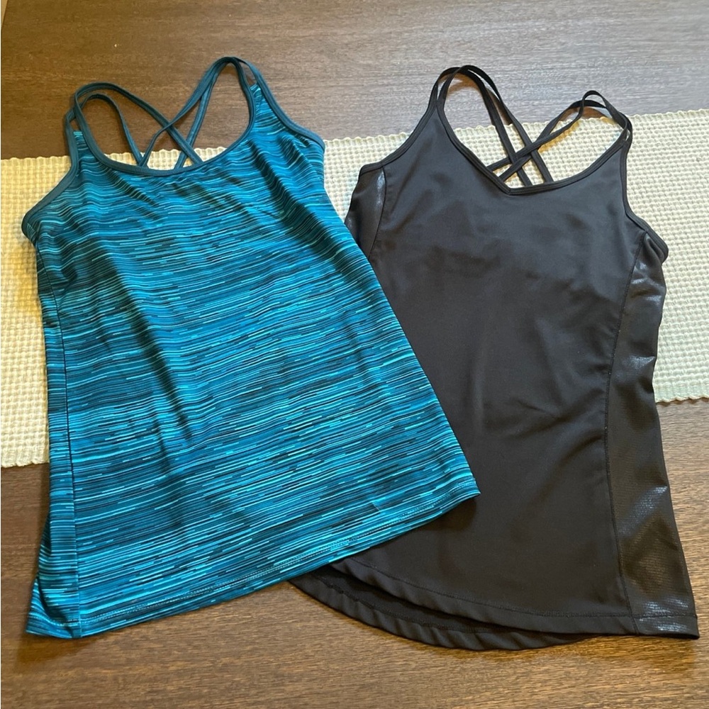 Champion Women's Strappy Tank Tops - Blue and Black